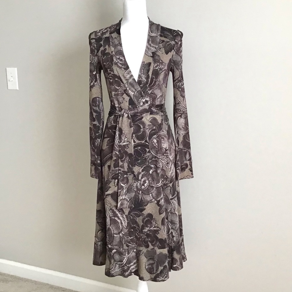 Rare Early 2000s Vintage Silk Wrap Dress ASO Lorelai Gilmore in Gilmore Girls - Picture 11 of 16